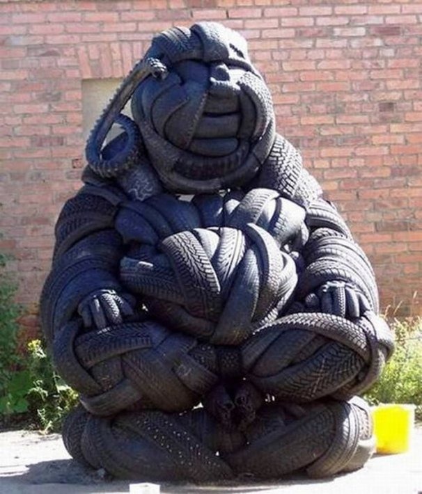 Beautiful Tire Sculptures